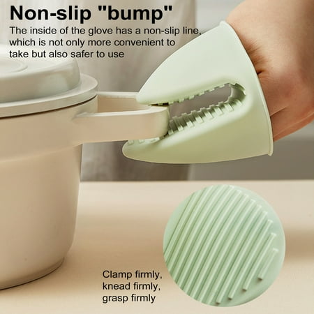 Yanerim 2Pcs Anti-Scald Silicone Oven Mitts Heat Resistant Pot Holders Multi-Function Kitchen Gloves for Cooking Baking
Yanerim 2Pcs Anti-Scald Silicone Oven Mitts Heat Resistant Pot Holders Multi-Function Kitchen Gloves for Cooking Baking