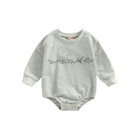 MissiMae Baby Girl Crewneck Sweatshirt Romper Oversized Long Sleeve Dinosaur Print Bodysuit Cute Fall Clothes for Toddlers
MissiMae Baby Girl Crewneck Sweatshirt Romper Oversized Long Sleeve Dinosaur Print Bodysuit Cute Fall Clothes for Toddlers