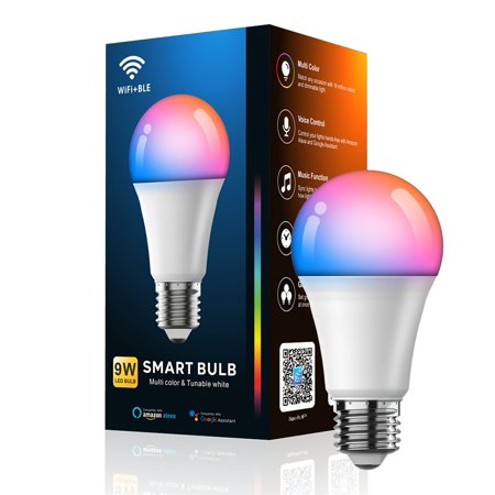 Smart Light Bulbs WiFi Light Bulb Color Changing LED Lights Smart Wi-Fi Light Bulbs
Smart Light Bulbs WiFi Light Bulb Color Changing LED Lights Smart Wi-Fi Light Bulbs