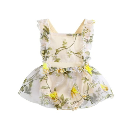Baby Girls Romper Fly Sleeve Flower Tulle Patchwork Summer A-line Dress for Daily Party 0-24Months
Baby Girls Romper Fly Sleeve Flower Tulle Patchwork Summer A-line Dress for Daily Party 0-24Months
