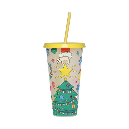 Festival Gift! YOHOME Magical Color Changing Christmas Tumbler Cup with Lid and Straw G
Festival Gift! YOHOME Magical Color Changing Christmas Tumbler Cup with Lid and Straw G