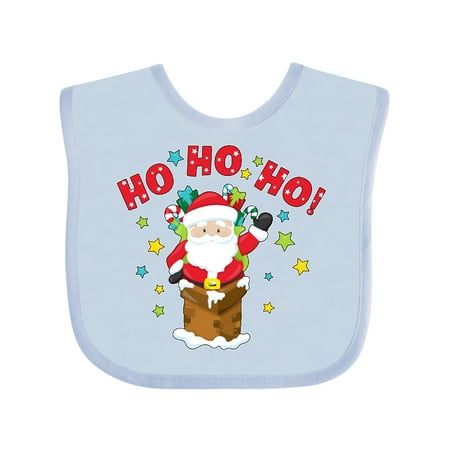 Inktastic Ho ho ho! Santa Claus is here Gift Baby Boy or Baby Girl Bib