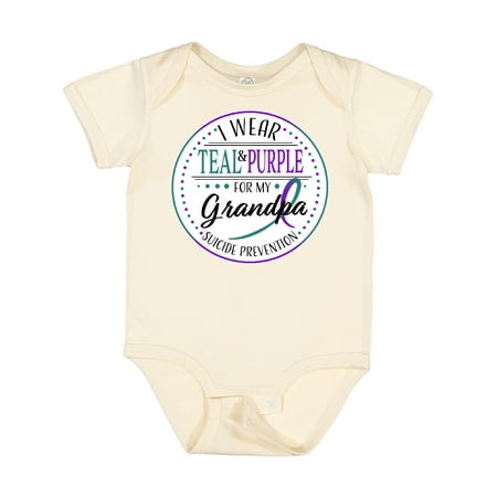 Inktastic Suicide Prevention- I Wear Teal and Purple for My Grandpa Gift Baby Boy or Baby Girl Bodysuit
Inktastic Suicide Prevention- I Wear Teal and Purple for My Grandpa Gift Baby Boy or Baby Girl Bodysuit
