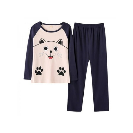 VICOODA Womens Autumn and Winter Home Wear Long-sleeved Shirt + Trousers Pajamas Two-piece
VICOODA Womens Autumn and Winter Home Wear Long-sleeved Shirt + Trousers Pajamas Two-piece