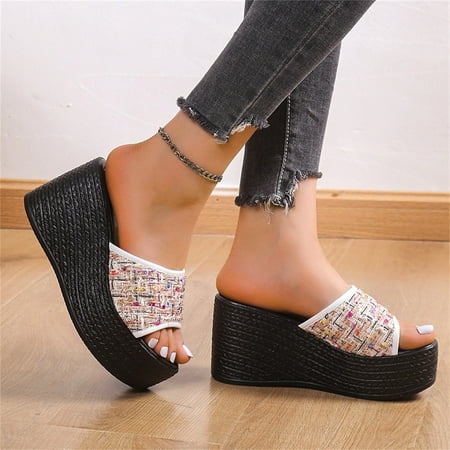 Summer Saving Clearance! Tuobarr Women s Platform Women s Flat Shoes Ladies Beach Wedge Heel Sandals Summer Non-Slip Causal Slippers White US Size 9
Summer Saving Clearance! Tuobarr Women s Platform Women s Flat Shoes Ladies Beach Wedge Heel Sandals Summer Non-Slip Causal Slippers White US Size 9