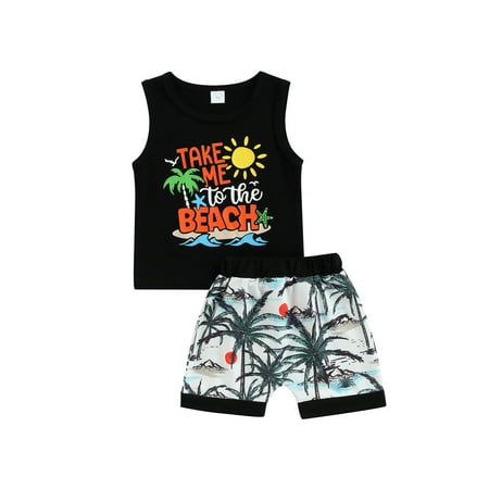 Yinyinxull Newborn Baby Boy 2Pcs Clothes Sets Sleeveless Letter Printed Tank Tops+Tree Pattern Elastic Waist Shorts Black 18-24 Months
Yinyinxull Newborn Baby Boy 2Pcs Clothes Sets Sleeveless Letter Printed Tank Tops+Tree Pattern Elastic Waist Shorts Black 18-24 Months