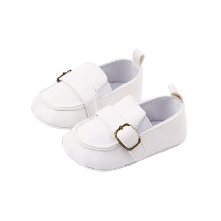 Nokpsedcb Baby Boy Girl Shoes Infant Solid Color Soft Bottom Kids Shoes Nonslip Cotton PU Leather Shoes White 0-6 Months
Nokpsedcb Baby Boy Girl Shoes Infant Solid Color Soft Bottom Kids Shoes Nonslip Cotton PU Leather Shoes White 0-6 Months