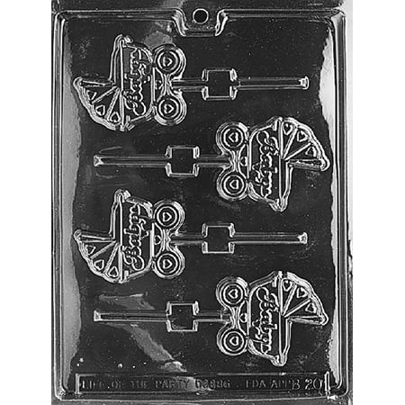 Candyland Crafts Carriage Lolly Chocolate Candy Soap Mold | Molding Chocolate Soap or Plaster - Food Safe Plastic Cake Decoration - B020 - (1 Pack)
Candyland Crafts Carriage Lolly Chocolate Candy Soap Mold | Molding Chocolate Soap or Plaster - Food Safe Plastic Cake Decoration - B020 - (1 Pack)