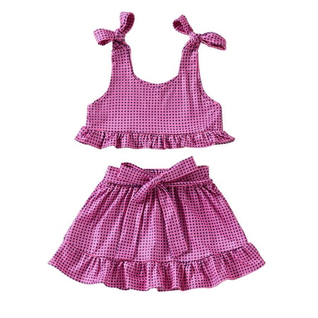 Toddler Girls Tank Tops Skirt Set Plaid Bow Elastic Waist Ruffle Sweet Style Summer Clothing 1-6Y
Toddler Girls Tank Tops Skirt Set Plaid Bow Elastic Waist Ruffle Sweet Style Summer Clothing 1-6Y