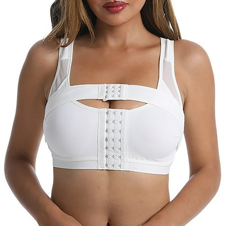 Strapless Bras for Women Front Buckle Yoga Workout Sport Bra for Womens High Support White S
Strapless Bras for Women Front Buckle Yoga Workout Sport Bra for Womens High Support White S