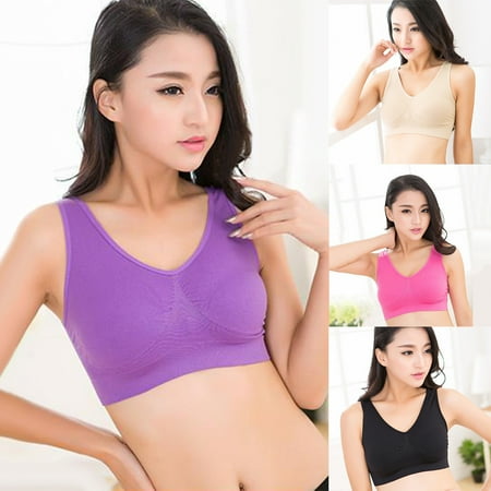 Fusipu Women Solid Color Wireless Padded Quick Dry Sports Bra Workout Yoga Underwear
Fusipu Women Solid Color Wireless Padded Quick Dry Sports Bra Workout Yoga Underwear
