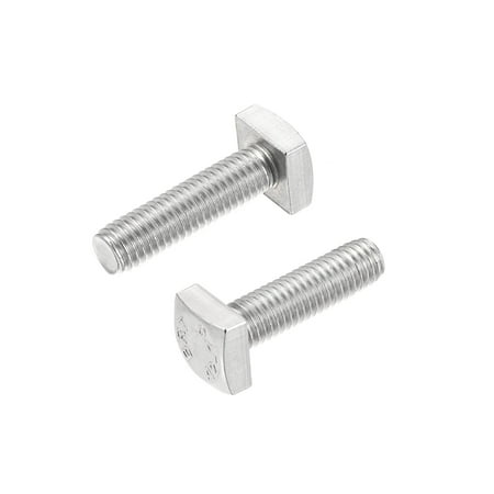 Square Head Bolt 2 Pack M8x25mm 304 Stainless Steel Grade C Square Screws