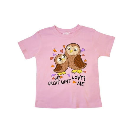 Inktastic My Great Aunt Loves Me- cute owl family Gift Toddler Boy or Toddler Girl T-Shirt
Inktastic My Great Aunt Loves Me- cute owl family Gift Toddler Boy or Toddler Girl T-Shirt