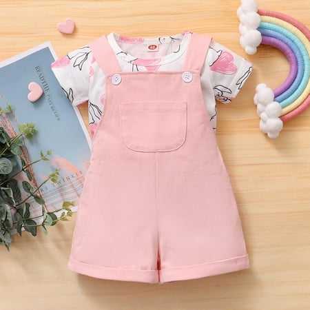 SDJMa Summer Girls Baby Clothes Short Sleeve Rabbit Print Tops Pocket Overall Rompers
SDJMa Summer Girls Baby Clothes Short Sleeve Rabbit Print Tops Pocket Overall Rompers