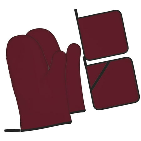 Tebeau Maroon Print 4 Pcs Oven Mitts and Pot Holders 500°F High Heat Resistant Kitchen Oven Mitts with Pot holders Long Oven Mitts for Baking and Cooking
Tebeau Maroon Print 4 Pcs Oven Mitts and Pot Holders 500°F High Heat Resistant Kitchen Oven Mitts with Pot holders Long Oven Mitts for Baking and Cooking