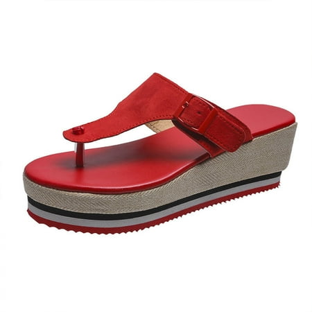 Sandals Slippers Summer Thick-Soled Flowers Wedge Heels Heighten Shoes Comfortable Shoes
Sandals Slippers Summer Thick-Soled Flowers Wedge Heels Heighten Shoes Comfortable Shoes