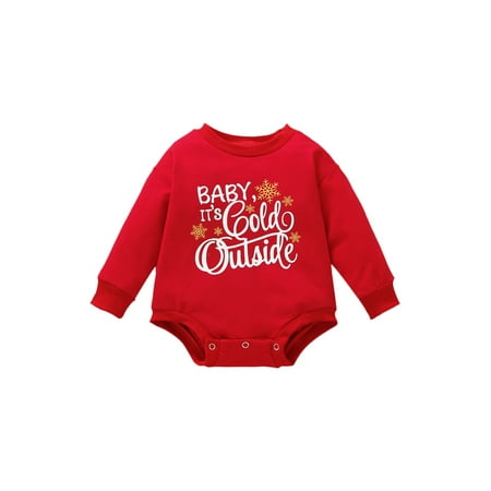 Sunisery Toddler Baby Girls Boys Christmas Romper Letter Print Long Sleeve Jumpsuit Autumn Winter Casual Bodysuit Red 12-18 Months
Sunisery Toddler Baby Girls Boys Christmas Romper Letter Print Long Sleeve Jumpsuit Autumn Winter Casual Bodysuit Red 12-18 Months