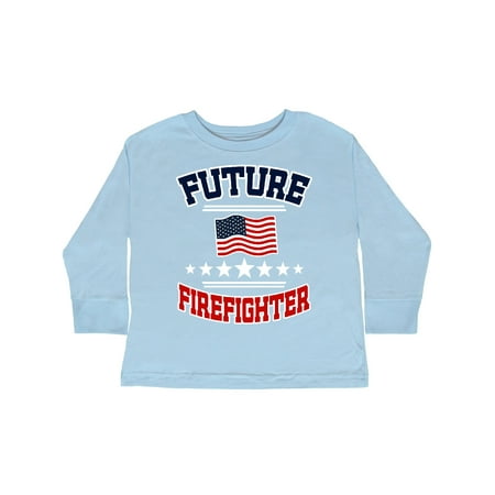 Inktastic Future Firefighter Outfit Gift Toddler Boy or Toddler Girl Long Sleeve T-Shirt