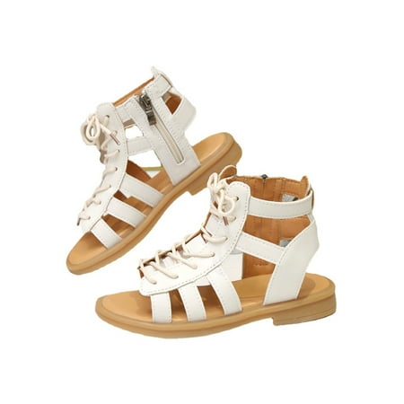 Sanviglor Girl s Flats Open Toe Summer Sandal Side Zip Flat Sandals Beach Breathable Lightweight Casual Shoes Cute Lace Up Dress Shoe White 1Y
Sanviglor Girl s Flats Open Toe Summer Sandal Side Zip Flat Sandals Beach Breathable Lightweight Casual Shoes Cute Lace Up Dress Shoe White 1Y