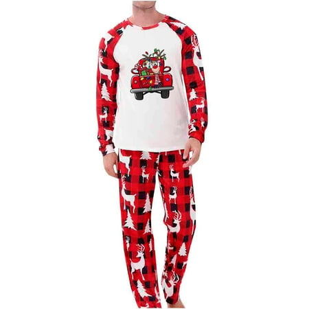 Honeeladyy Christmas Family Pajamas Parent-Child Warm Christmas Suit Printed Plaid Stitching Home Wear Pajamas Long-Sleeved Trousers Two-Piece Set(Dad) Red Sales
Honeeladyy Christmas Family Pajamas Parent-Child Warm Christmas Suit Printed Plaid Stitching Home Wear Pajamas Long-Sleeved Trousers Two-Piece Set(Dad) Red Sales