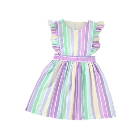 EHTMSAK Infant Baby Toddler Child Children Kids Summer Dresses for Girls Sleeveless Dress Striped Sundress Purple 9M-5Y 100
EHTMSAK Infant Baby Toddler Child Children Kids Summer Dresses for Girls Sleeveless Dress Striped Sundress Purple 9M-5Y 100
