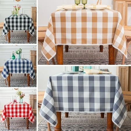 Yipa Tablecloth Plaid Embroidered Square Rectangular Dining Table Cloth for Christmas Banquet Decor
Yipa Tablecloth Plaid Embroidered Square Rectangular Dining Table Cloth for Christmas Banquet Decor