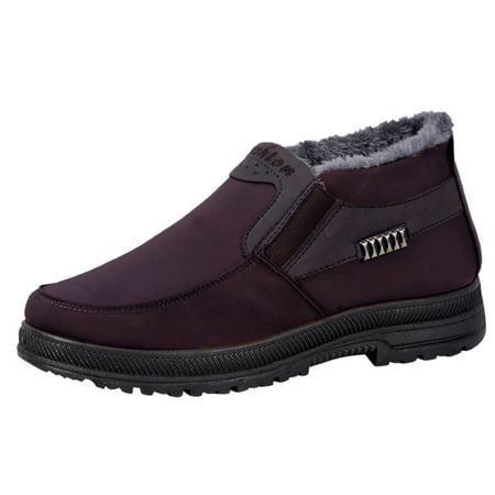 Puawkoer Fashion Winter Men Snow Boots Flat Soles Thick Soles Non Slip Solid Color Short Plush High Top Warm Comfortable Slip On
Puawkoer Fashion Winter Men Snow Boots Flat Soles Thick Soles Non Slip Solid Color Short Plush High Top Warm Comfortable Slip On