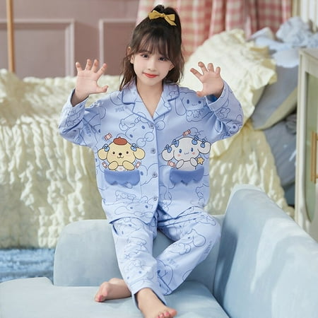 Hello Kitty Sanrio Kids Long Sleeve Pajamas Set Cute Kuromi Autumn Sleepwear Anime Cinnamoroll Homewear Girl Children Clothing
Hello Kitty Sanrio Kids Long Sleeve Pajamas Set Cute Kuromi Autumn Sleepwear Anime Cinnamoroll Homewear Girl Children Clothing