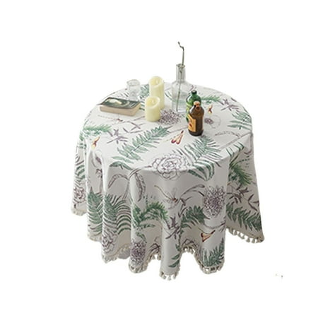 Small Round Tablecloth Floral Tablecloth With Tassel dust-proof Cotton And Linen Table Cloth For Living Room Bedroom Study-G-160cm(63inch)
Small Round Tablecloth Floral Tablecloth With Tassel dust-proof Cotton And Linen Table Cloth For Living Room Bedroom Study-G-160cm(63inch)