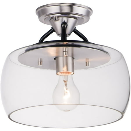 RLA Maxim RL-333818 Semi Flush Black and Satin Nickel Steel and Glass Goblet
RLA Maxim RL-333818 Semi Flush Black and Satin Nickel Steel and Glass Goblet