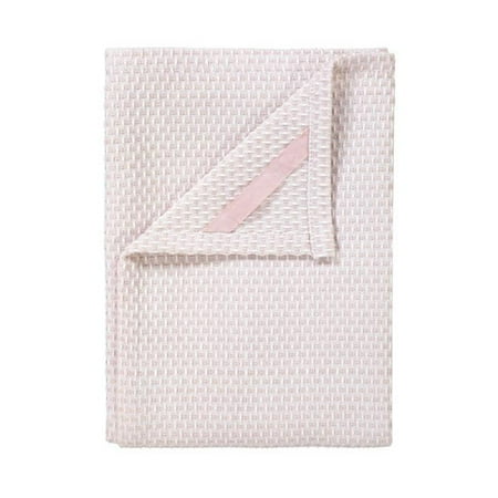 Blomus 63848 Ridge Cotton Tea Towels Lily White & Rose Dust - Set of 2