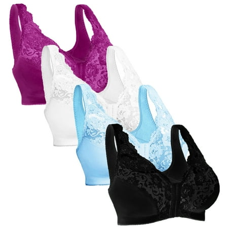 Baywell Women s Front Buckle Sports Bra Oversized Underwear Front Buckle Vest Lace Bra Bra 4 Packs 2XL
Baywell Women s Front Buckle Sports Bra Oversized Underwear Front Buckle Vest Lace Bra Bra 4 Packs 2XL