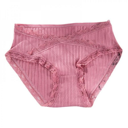 D8 Women Lace Splicing Panties Soild Color Breathable Briefs for Ladies Mid Waist Seamless Intimates Panty
D8 Women Lace Splicing Panties Soild Color Breathable Briefs for Ladies Mid Waist Seamless Intimates Panty