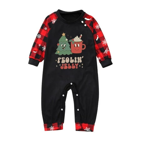 Christmas Gifts Baby Sleepwear for Christmas Family Matching Pajamas Cute Big Headed Deer Print Pjs Plaid Long Sleeve Tops And Pants Soft Casusal Holiday Sleepwear Polyester Black 70
Christmas Gifts Baby Sleepwear for Christmas Family Matching Pajamas Cute Big Headed Deer Print Pjs Plaid Long Sleeve Tops And Pants Soft Casusal Holiday Sleepwear Polyester Black 70