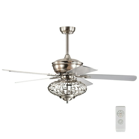 Gymax 52 Ceiling Fan with Light Nickel Plated Color Wooden Blades w/Remote Control
Gymax 52 Ceiling Fan with Light Nickel Plated Color Wooden Blades w/Remote Control