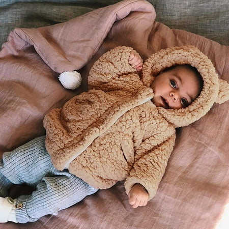 Yubatuo Toddler Baby Winter Long Sleeve Warm Fleece Hooded Zipper Outerwear Coats Brown 80
Yubatuo Toddler Baby Winter Long Sleeve Warm Fleece Hooded Zipper Outerwear Coats Brown 80