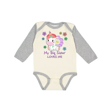 Inktastic My Big Sister Loves Me- cute unicorn Gift Baby Boy or Baby Girl Long Sleeve Bodysuit
Inktastic My Big Sister Loves Me- cute unicorn Gift Baby Boy or Baby Girl Long Sleeve Bodysuit