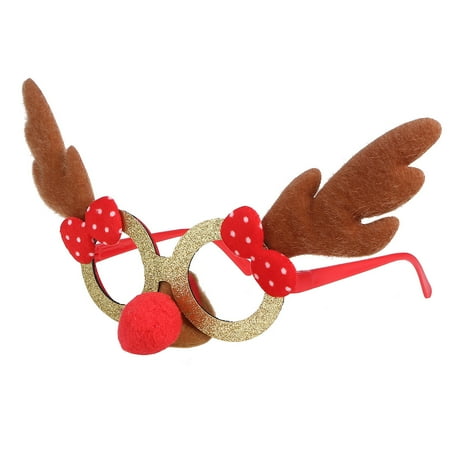 Creative Glass Frame Christmas Eyeglasses Antler Eye Glasses Without Lens (Yellow Antlers)
Creative Glass Frame Christmas Eyeglasses Antler Eye Glasses Without Lens (Yellow Antlers)