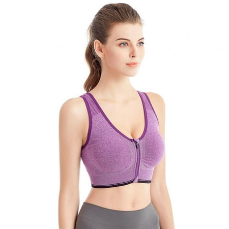 Xmarks Zipper in Front Sports Bra 2 Pack for Women Yoga Bra Workout Tops Removable Padded Medium Support Anti Vibration Purple 148-170lbs
Xmarks Zipper in Front Sports Bra 2 Pack for Women Yoga Bra Workout Tops Removable Padded Medium Support Anti Vibration Purple 148-170lbs