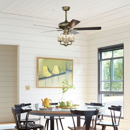 50.4 inch Bronze Metal Frame Ceiling Fan with 3 Wood Blades 3-Light Remote Control Smart Timing and Reversible Indoor Ceiling Fan With Two Downrod Size for Living Room Bedroom Dining Room
50.4 inch Bronze Metal Frame Ceiling Fan with 3 Wood Blades 3-Light Remote Control Smart Timing and Reversible Indoor Ceiling Fan With Two Downrod Size for Living Room Bedroom Dining Room