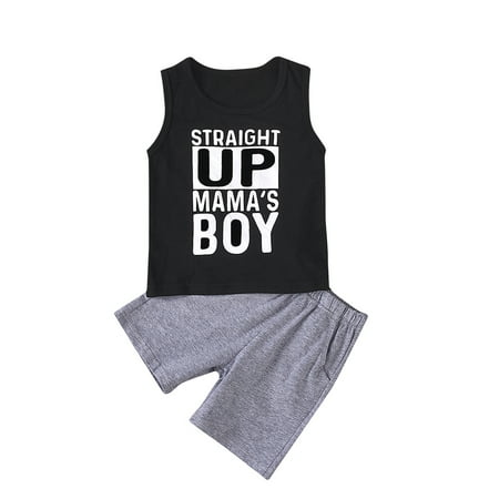 jaweiw Baby Boys 2Pcs Summer Outfit Set Letter Print Round Neck Sleeveless Vest Tops + Camouflage/Grey Pants Clothing
jaweiw Baby Boys 2Pcs Summer Outfit Set Letter Print Round Neck Sleeveless Vest Tops + Camouflage/Grey Pants Clothing