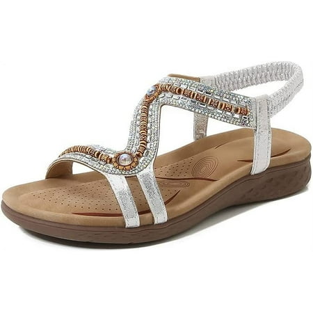 Summer Women s Shoes Outside Flower Pattern Rhinestone Sandals Flat Sandals Beach Open Toe Shoes Summer Sandals for Women (Color : A1 Size : 10)
Summer Women s Shoes Outside Flower Pattern Rhinestone Sandals Flat Sandals Beach Open Toe Shoes Summer Sandals for Women (Color : A1 Size : 10)
