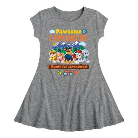 Paw Patrol - Pawsome Explorers - Toddler And Youth Girls Fit And Flare Dress