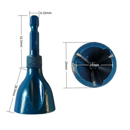Rooha 1pc 3-20mm Drill Bit Deburring External Chamfer Tool Remove Burr for Tools Blue
Rooha 1pc 3-20mm Drill Bit Deburring External Chamfer Tool Remove Burr for Tools Blue