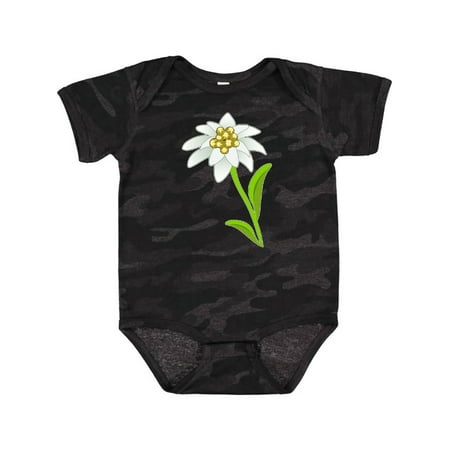 Inktastic Edelweiss- Flower Gift Baby Boy or Baby Girl Bodysuit