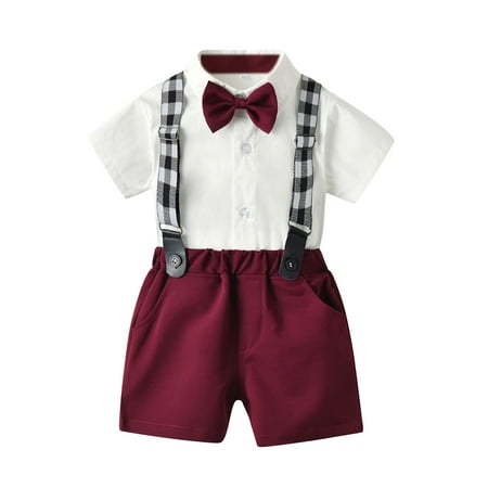 Toddler Boys Short Sleeve Shirt Tops Shorts With Tie Kids Gentleman Outfits Child Clothing Streetwear Dailywear Outwear
Toddler Boys Short Sleeve Shirt Tops Shorts With Tie Kids Gentleman Outfits Child Clothing Streetwear Dailywear Outwear