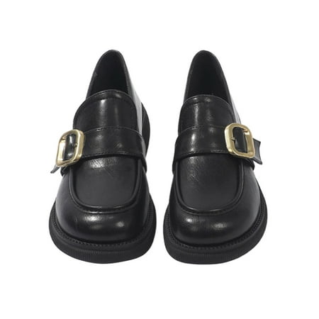 SIMANLAN Ladies Flats Slip On Casual Shoes Comfort Loafers Women Retro Leather Shoe Womens Non-Slip Black 4.5
SIMANLAN Ladies Flats Slip On Casual Shoes Comfort Loafers Women Retro Leather Shoe Womens Non-Slip Black 4.5