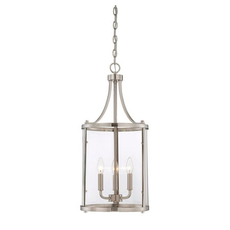 Pendants 3 Light With Satin Nickel Finish Candelabra Base Bulbs 12 inch 180 Watts
Pendants 3 Light With Satin Nickel Finish Candelabra Base Bulbs 12 inch 180 Watts