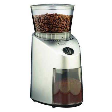 CAPRESSO 560.04 Coffee Grinder, 0.55 lb, 120V, Silver