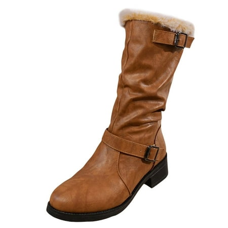 ZAROYEAX Autumn and Winter Large Size Boots for Women Fashionable Mid Calf Round Toe Ready Made Boots for Women
ZAROYEAX Autumn and Winter Large Size Boots for Women Fashionable Mid Calf Round Toe Ready Made Boots for Women